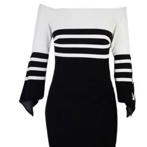 NEW! Lauren Ralph Lauren Black Ivory Dress